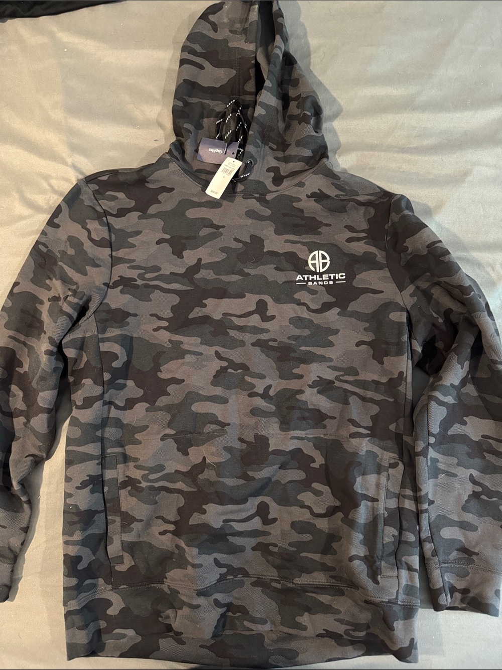 GAP Athletic Brands Gray Black Camo Hoodie
